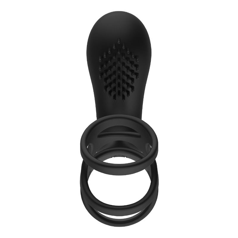 Wearable Male Vibration Ring with Remote Control – USB Rechargeable Silicone Ring
