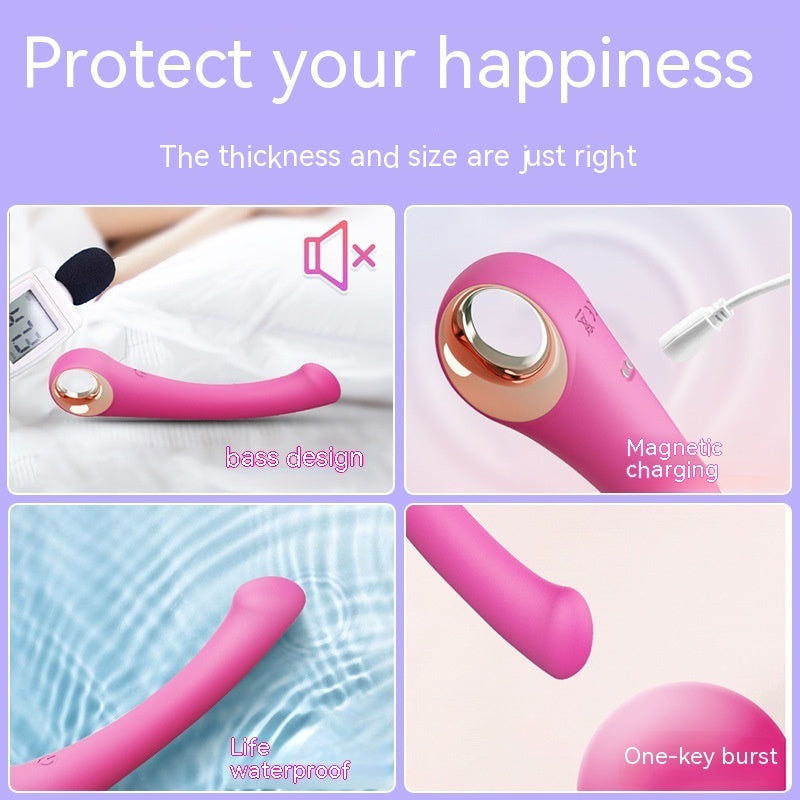 Compact G-Spot Vibrator for Women – USB Rechargeable Silicone & ABS Masturbation Tool
