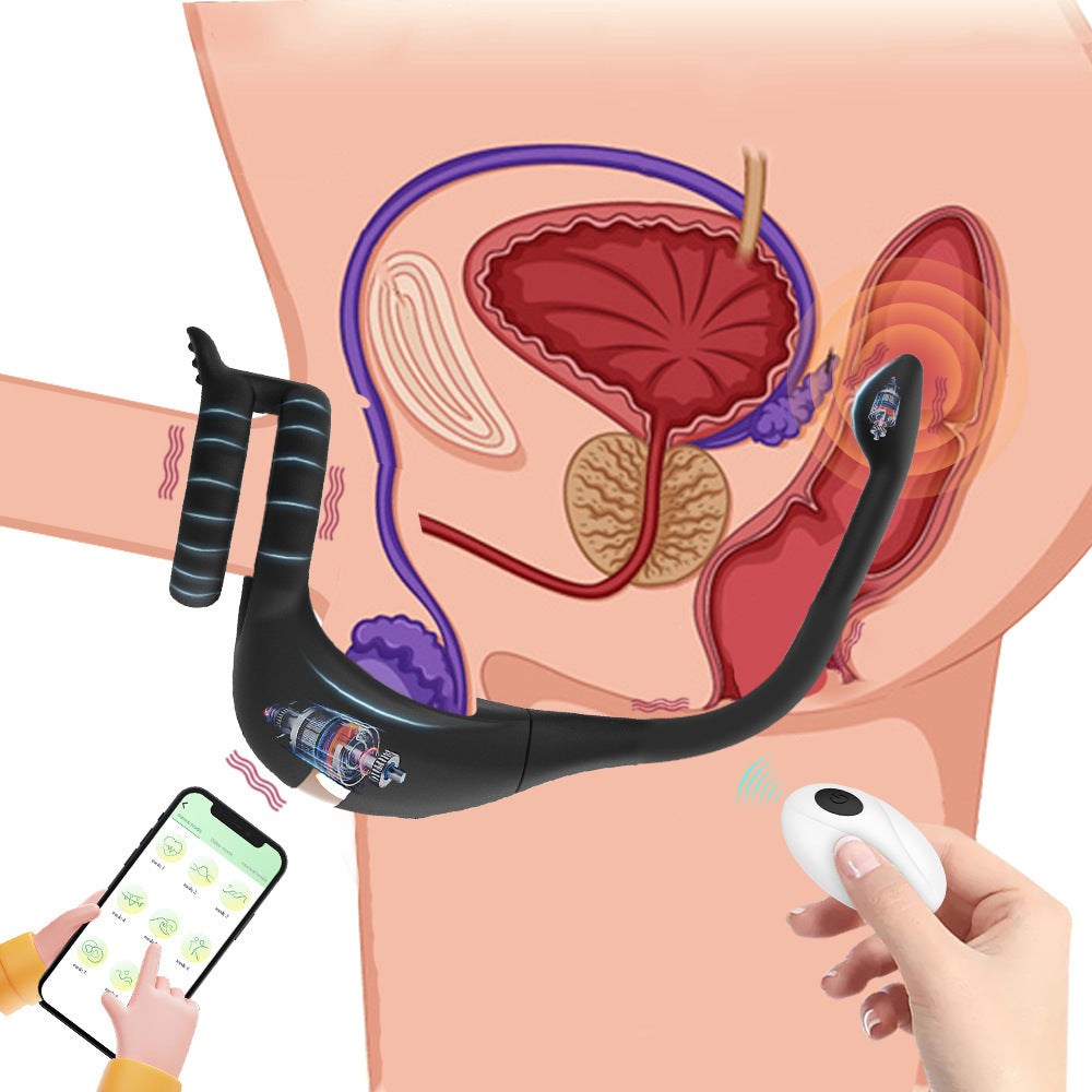 APP Remote Control Double Ring Silicone Butt Plug – Versatile Pleasure Device