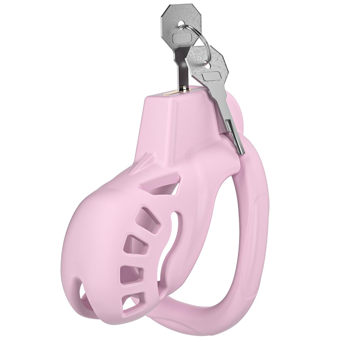 Male Chastity Cage, Large Chastity Device with 3 Sizes Rings and Invisible Lock for Man Penis Exercise Bondage Gear & Accessories Lightweight Adult Sex Toys