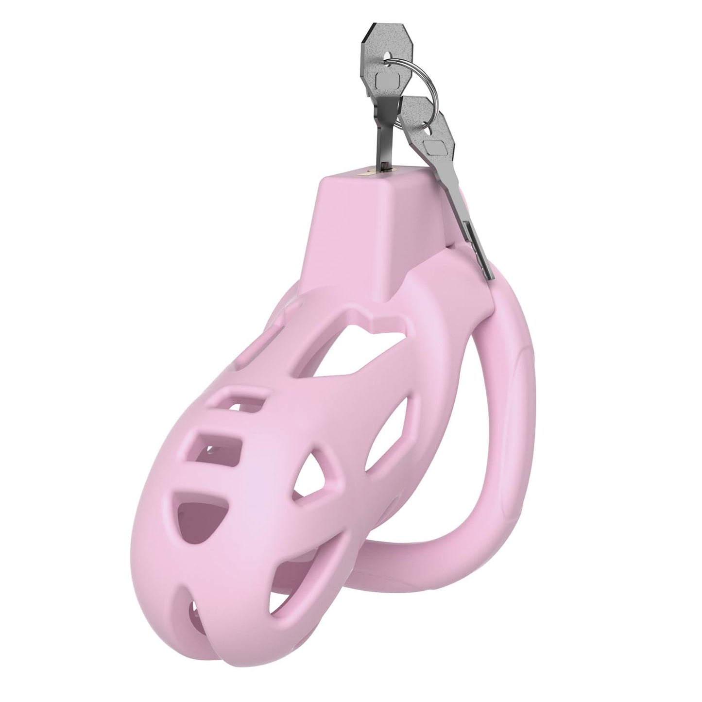 Male Chastity Cage, Large Chastity Device with 3 Sizes Rings and Invisible Lock for Man Penis Exercise Bondage Gear & Accessories Lightweight Adult Sex Toys