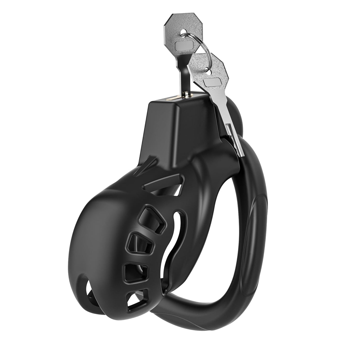 Male Chastity Cage, Large Chastity Device with 3 Sizes Rings and Invisible Lock for Man Penis Exercise Bondage Gear & Accessories Lightweight Adult Sex Toys