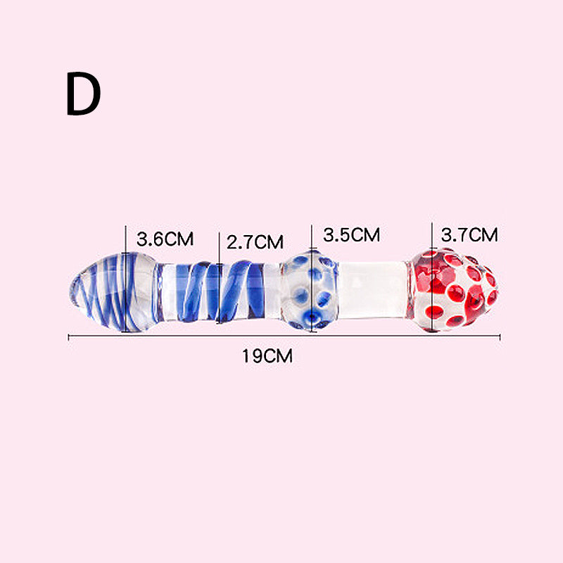 Blue Crystal Glass Rod for Couples – Elegant Adult Toy