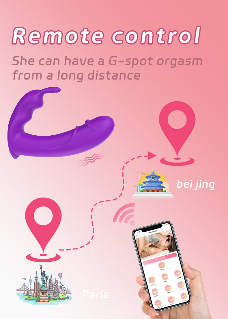 Wearable Wireless APP-Controlled Rabbit Simulation Device – Silicone Adult Toy