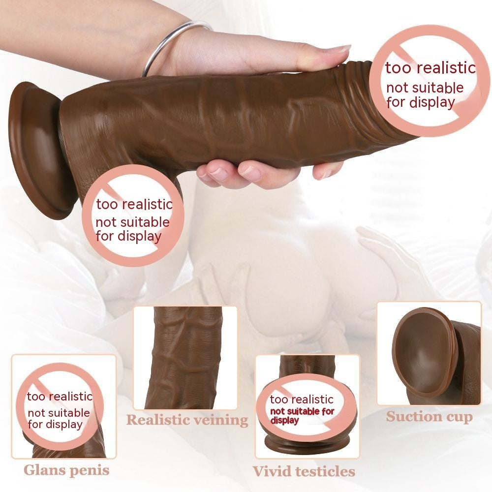 Flexible Manual Silicone Toy - Flesh Color and Brown, PVC Material, 26x18x5cm