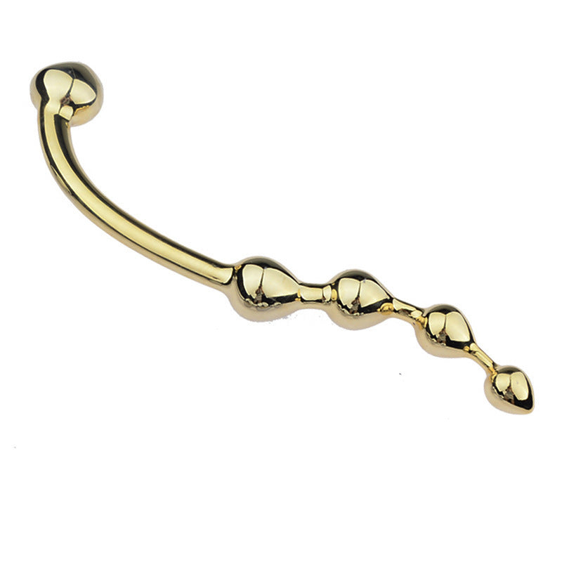 4-Piece Metal Pull Bead Anal Plug – Silver & Gold Options
