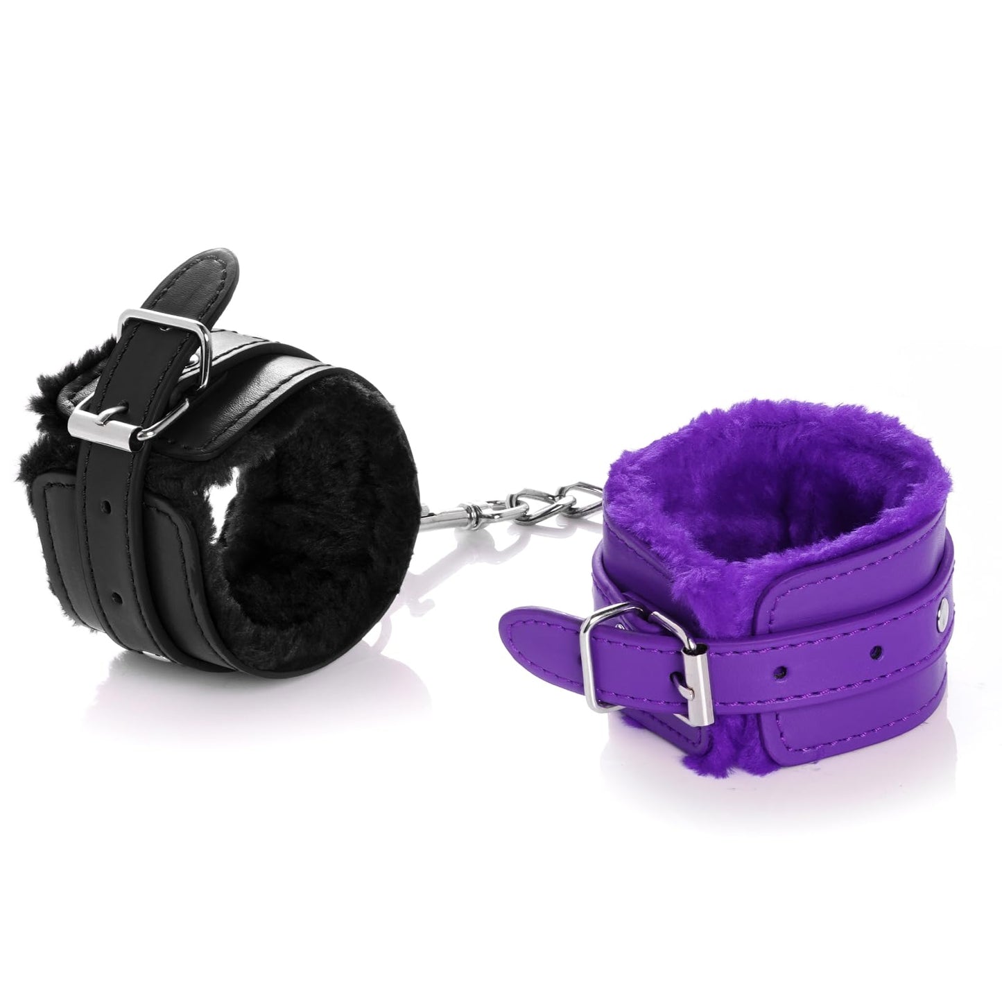 Adjustable Handcuffs Ankle Bracelets SM Adult Plush PU Leather Bondage Fetish Handcuffs Kit Cuff Restraint Set Sex Toy, Rbenxia Handcuff Restraints Adult Sex Toys Black