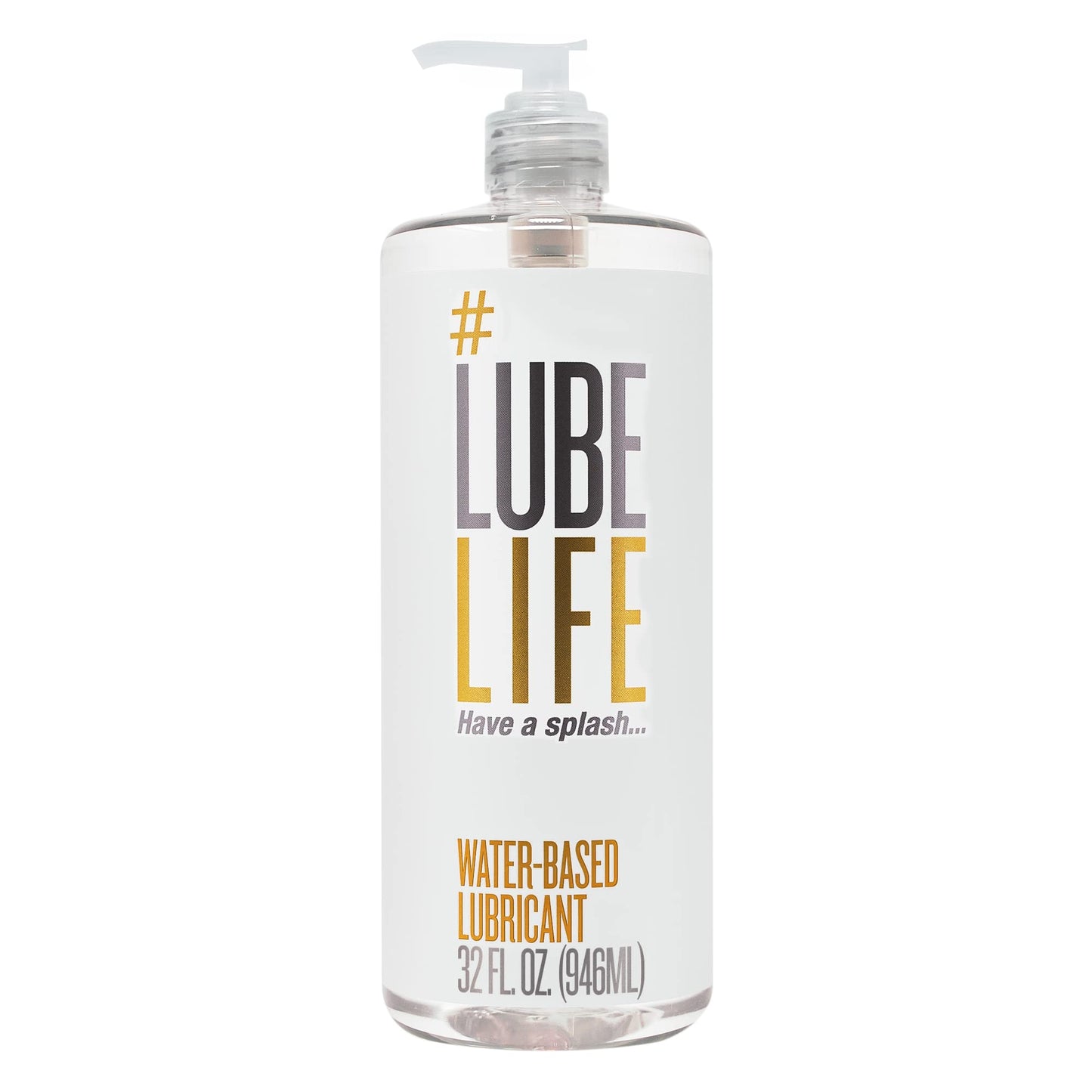 Lube Life Water-Based Personal Lubricant, Lube for Men, Women and Couples, Non-Staining, 8 Fl Oz