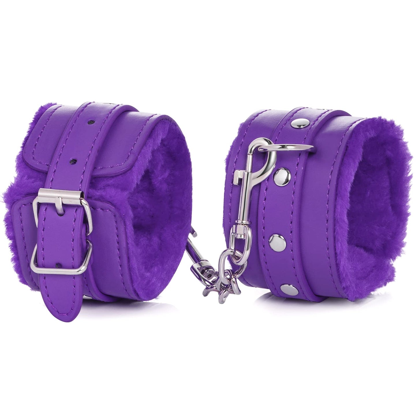 Adjustable Handcuffs Ankle Bracelets SM Adult Plush PU Leather Bondage Fetish Handcuffs Kit Cuff Restraint Set Sex Toy, Rbenxia Handcuff Restraints Adult Sex Toys Black