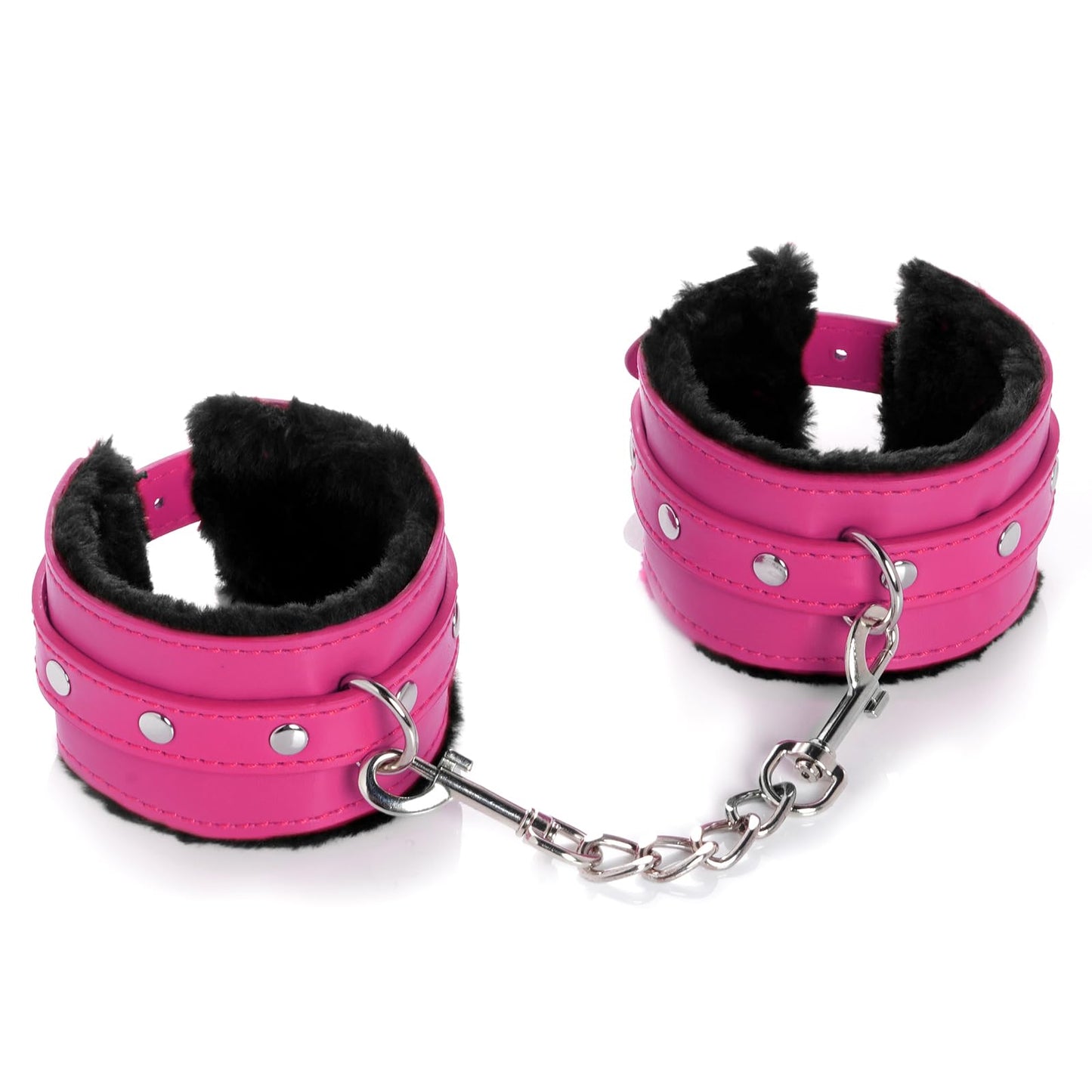 Adjustable Handcuffs Ankle Bracelets SM Adult Plush PU Leather Bondage Fetish Handcuffs Kit Cuff Restraint Set Sex Toy, Rbenxia Handcuff Restraints Adult Sex Toys Black