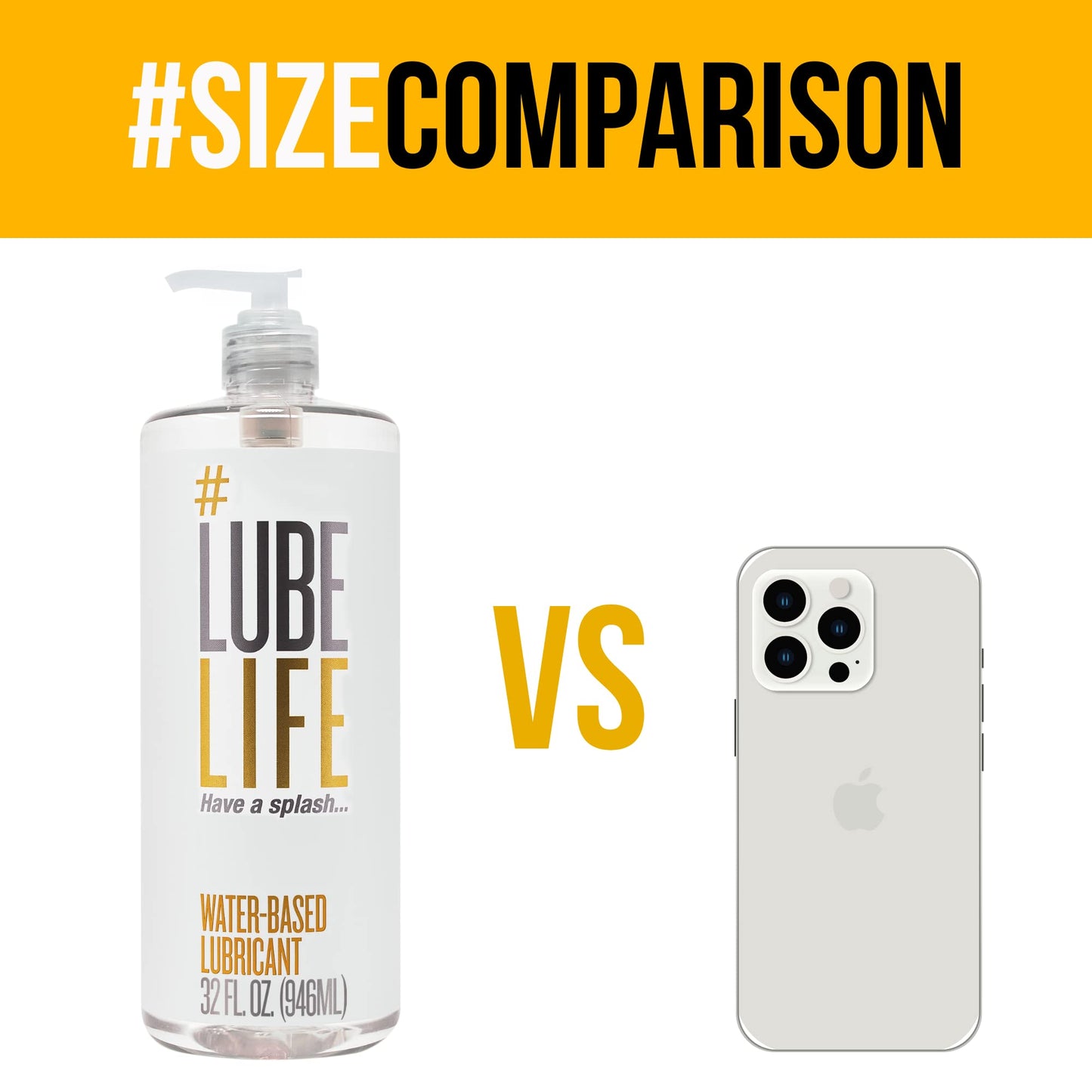 Lube Life Water-Based Personal Lubricant, Lube for Men, Women and Couples, Non-Staining, 8 Fl Oz