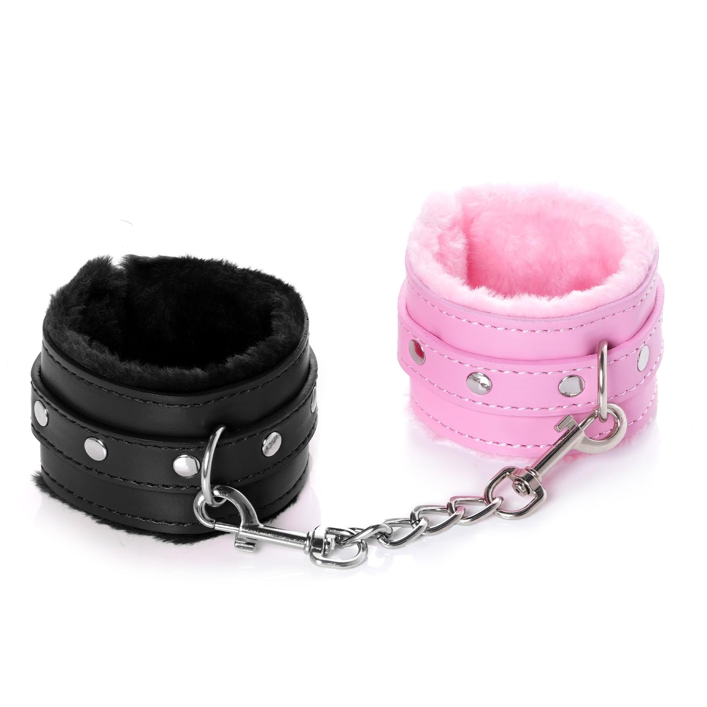 Adjustable Handcuffs Ankle Bracelets SM Adult Plush PU Leather Bondage Fetish Handcuffs Kit Cuff Restraint Set Sex Toy, Rbenxia Handcuff Restraints Adult Sex Toys Black