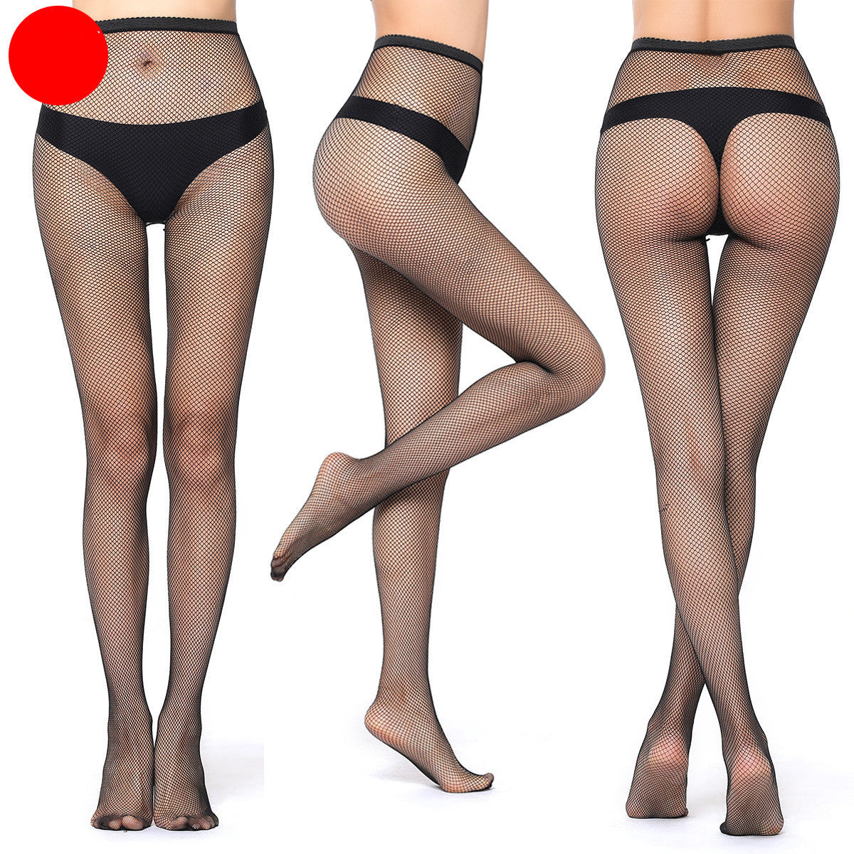 High Elastic Black Fishnet Silk Stockings - Thin and Stylish in Three Mesh Sizes