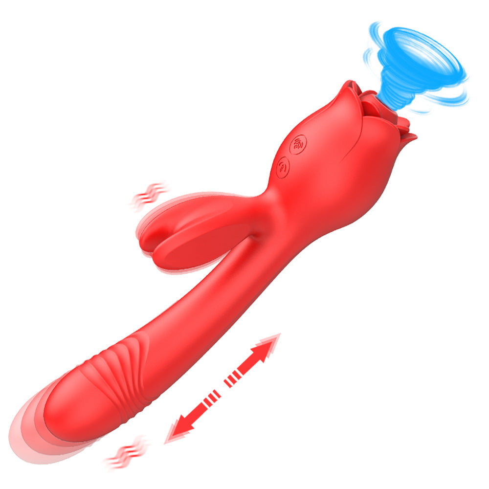 Moon Rabbit Vibration & Sucking Telescopic Device – Electric Pleasure Toy