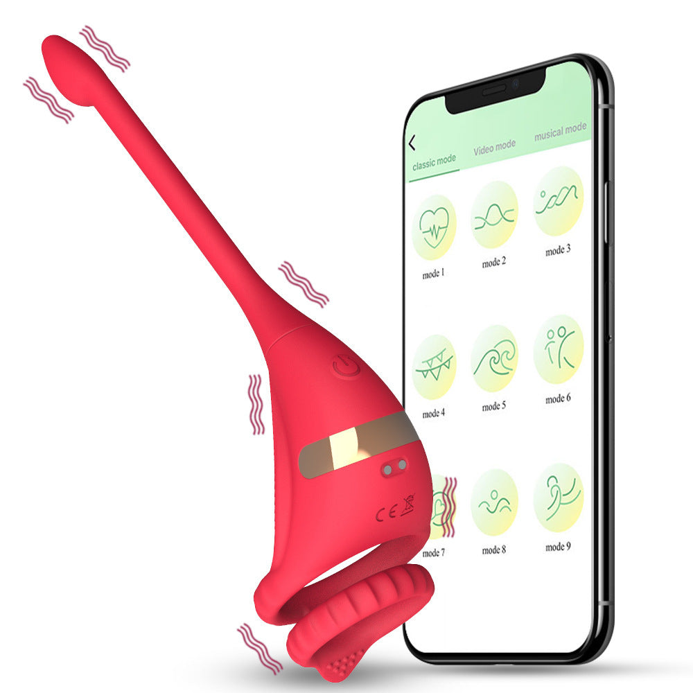 APP Remote Control Double Ring Silicone Butt Plug – Versatile Pleasure Device