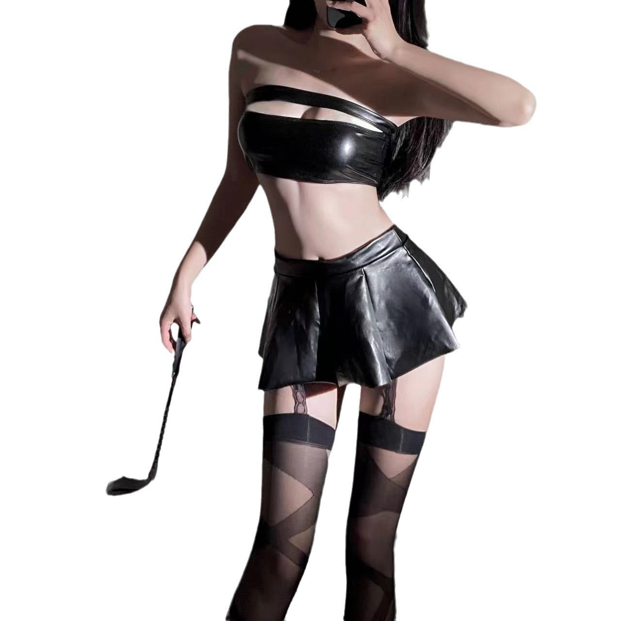 Women's Sexy Underwear Pleated Skirt Suit