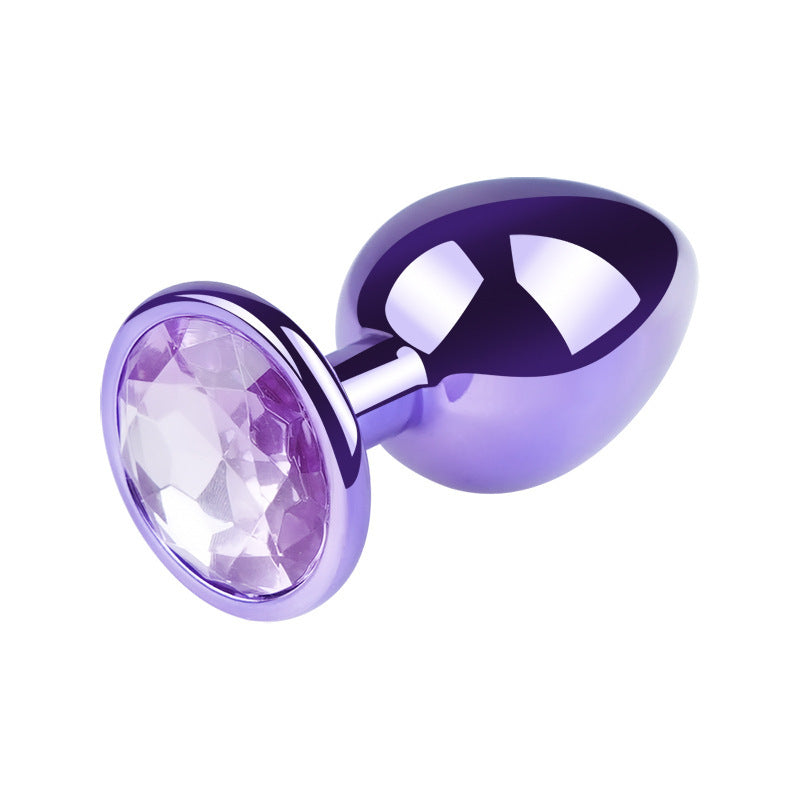 Luxurious Gem-Crowned Aluminum Anal Plug
