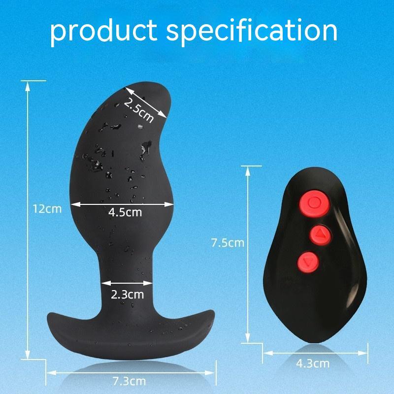 Prostate Massage Electric Shock Butt Plug – Remote Control Vibration Device for Men