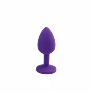 Silicone Anal Plug Set with Colorful Diamond Base - Variety of Sizes and Colors