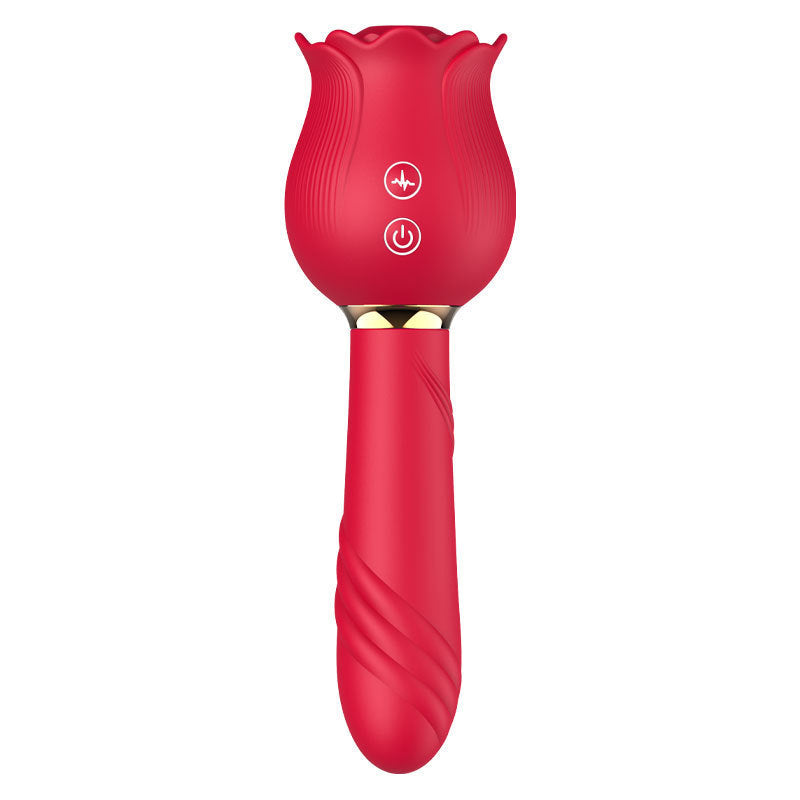 Rose Suction Telescopic Vibrator – Multi-Function Pleasure for Women