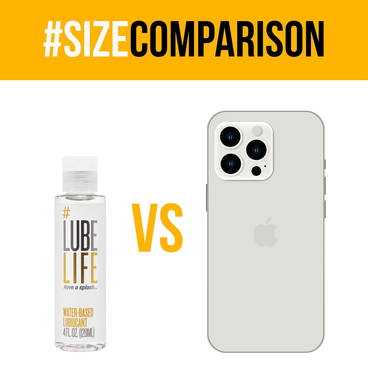 Lube Life Water-Based Personal Lubricant, Lube for Men, Women and Couples, Non-Staining, 8 Fl Oz