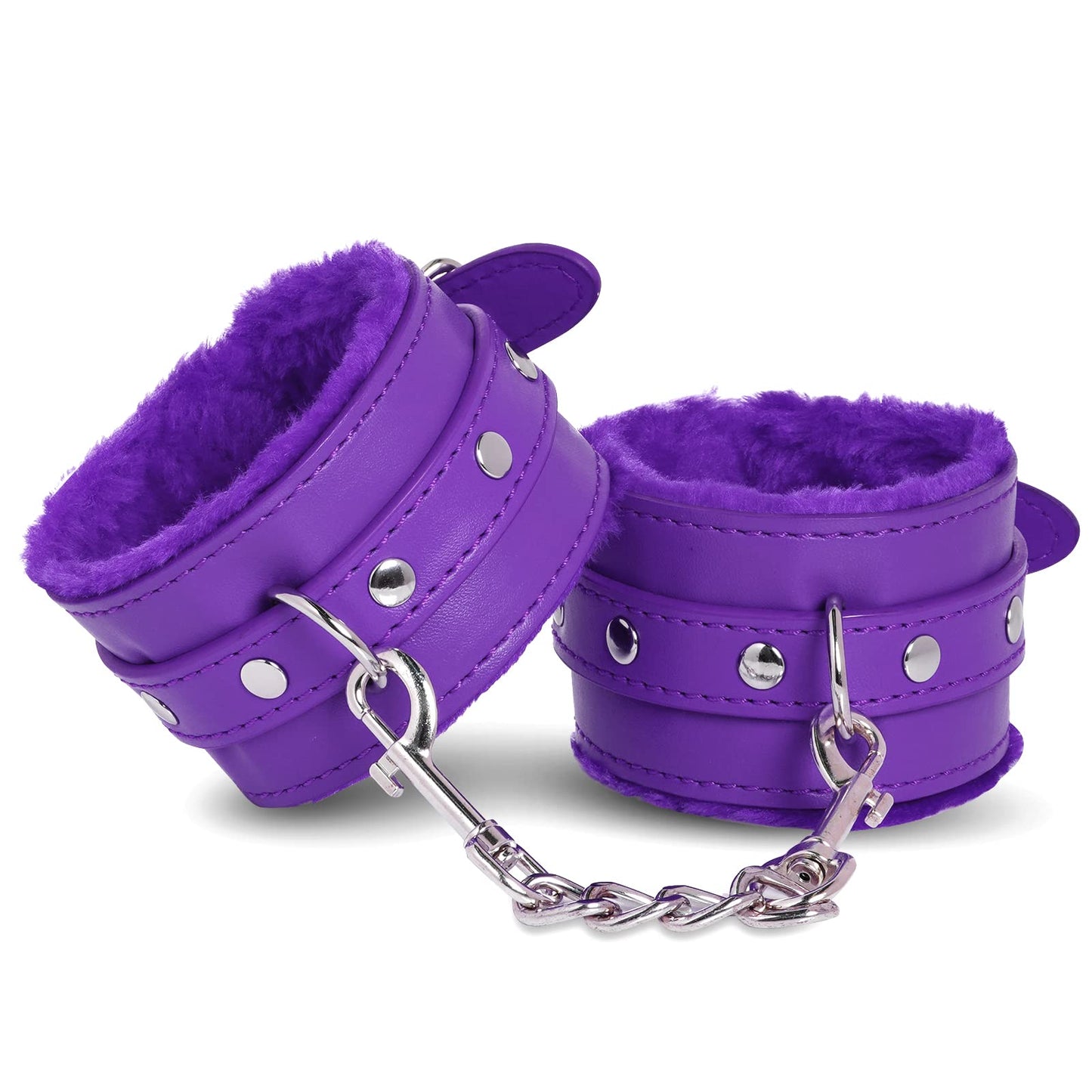 Adjustable Handcuffs Ankle Bracelets SM Adult Plush PU Leather Bondage Fetish Handcuffs Kit Cuff Restraint Set Sex Toy, Rbenxia Handcuff Restraints Adult Sex Toys Black