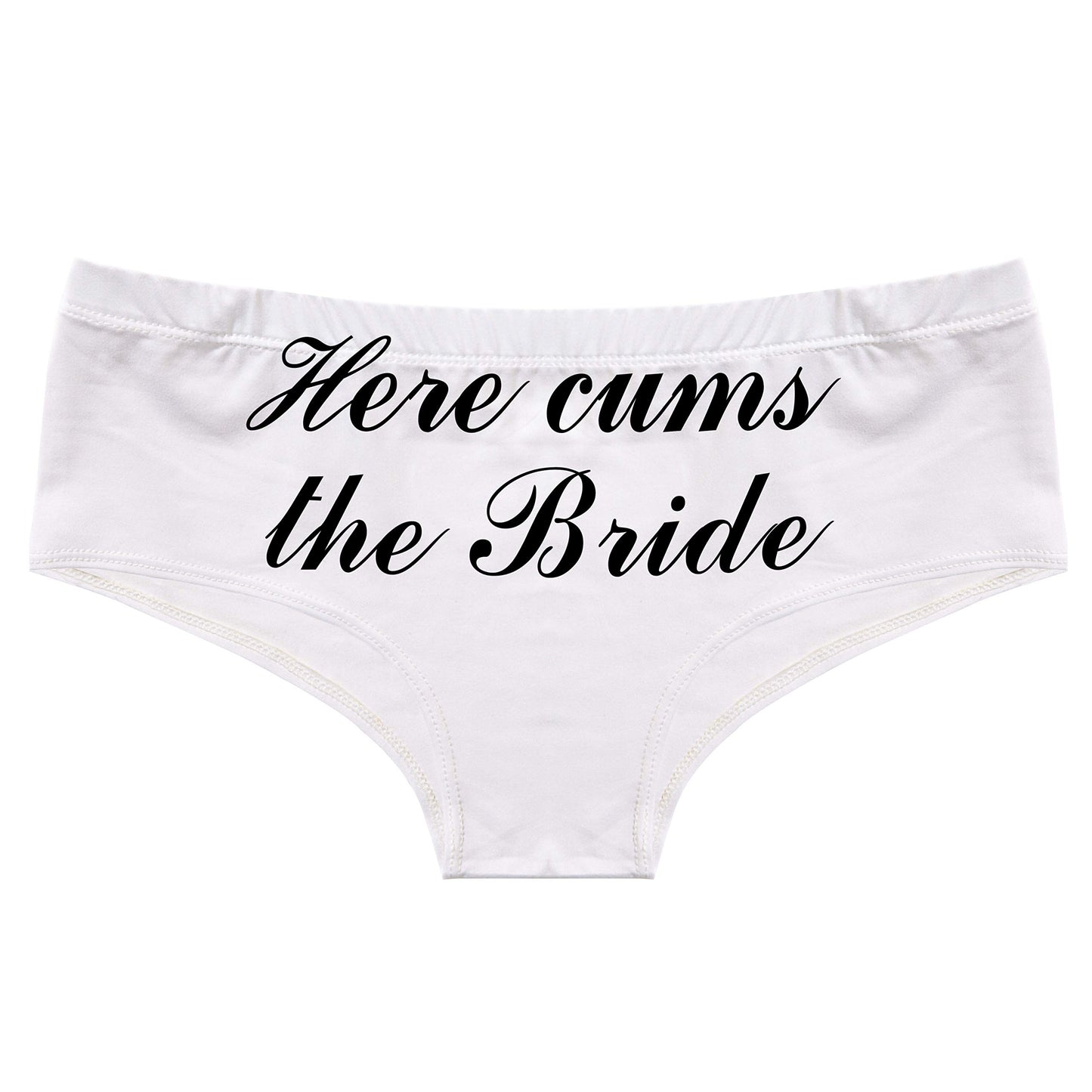 AWESOMETIVITY Bachelorette Bride Hipster Panties- Bridal Lingerie Gifts, XS-XXL