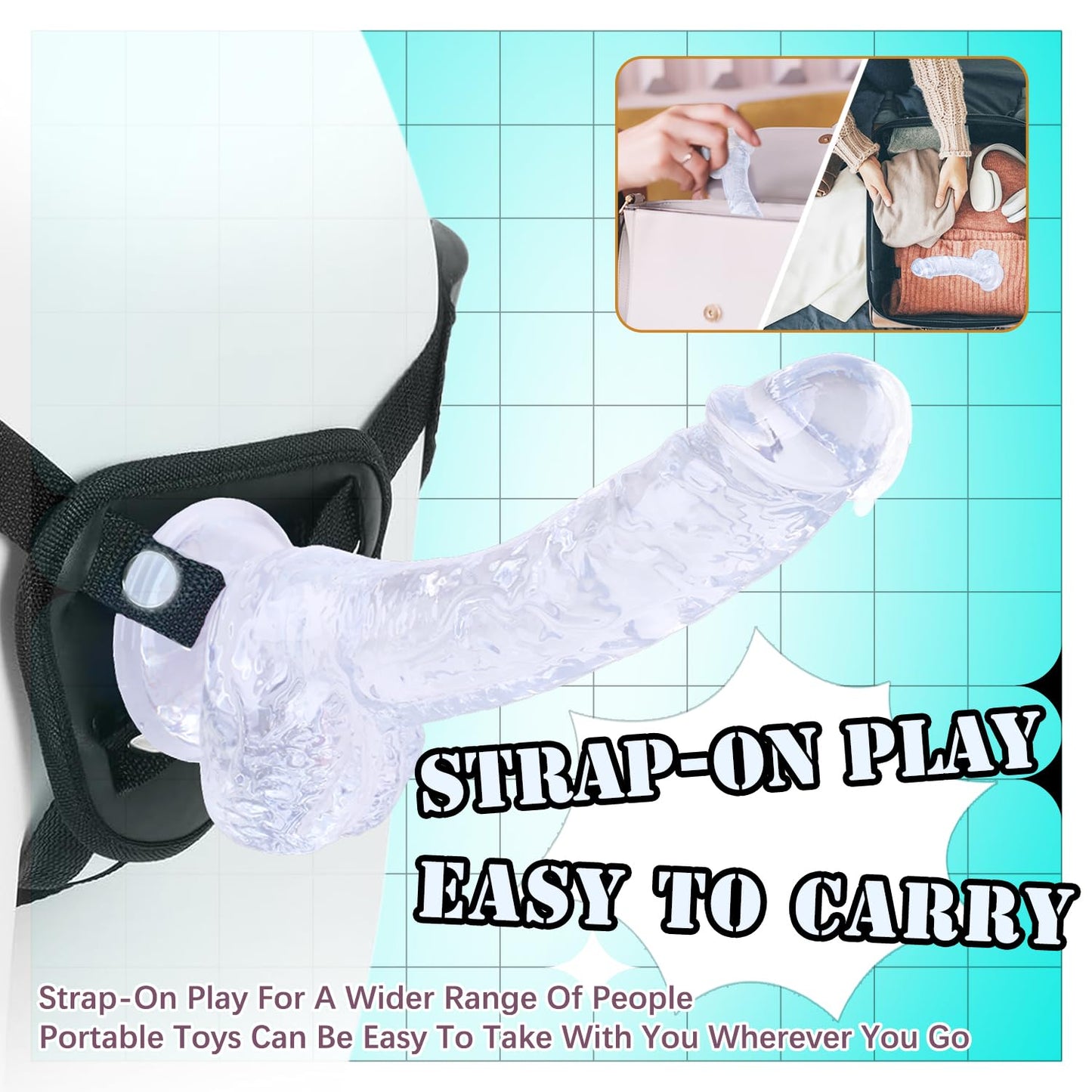 7 Inch Soft Pink Dildo, Realistic Silicone Medium Anal Dildos Stimulation Vaginal G-Spot and Anal, Safe Material Lifelike Men Penis with Strong Suction Cup, Adult Sex Toys for Women/Beginner Sexual