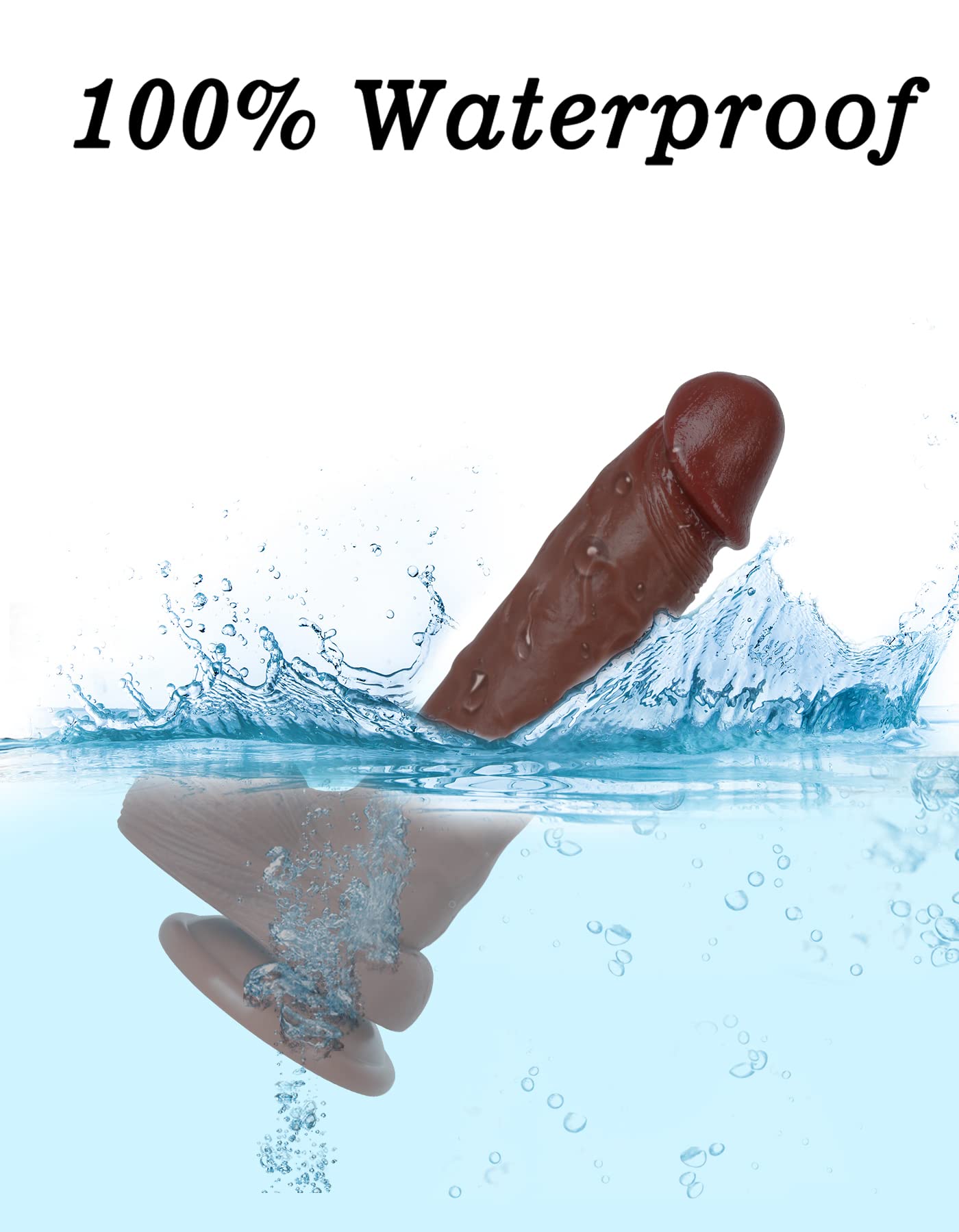 Realistic Dildo for Beginners Lifelike Huge Silicone Dildo, with Strong Suction Cup for Hands-Free Play, Realistic Penis for G-Spot Stimulation Dildos Anal Sex Toys for Women and Couple 7.7 "
