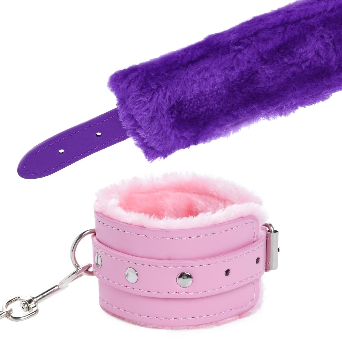 Adjustable Handcuffs Ankle Bracelets SM Adult Plush PU Leather Bondage Fetish Handcuffs Kit Cuff Restraint Set Sex Toy, Rbenxia Handcuff Restraints Adult Sex Toys Black