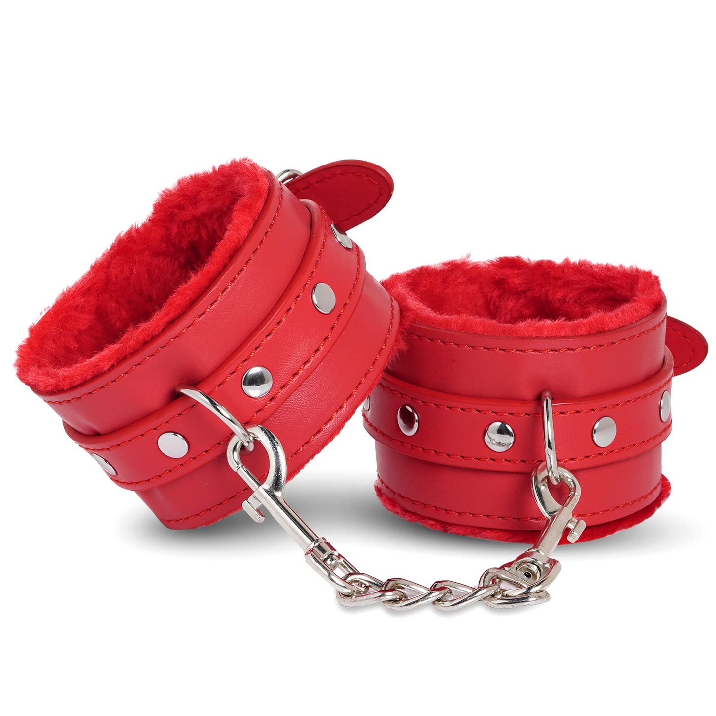 Adjustable Handcuffs Ankle Bracelets SM Adult Plush PU Leather Bondage Fetish Handcuffs Kit Cuff Restraint Set Sex Toy, Rbenxia Handcuff Restraints Adult Sex Toys Black