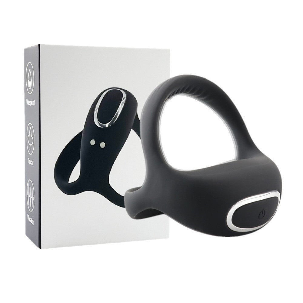 Men's A Clamping Silicone Delay Ring – Vibration with Remote Control Options