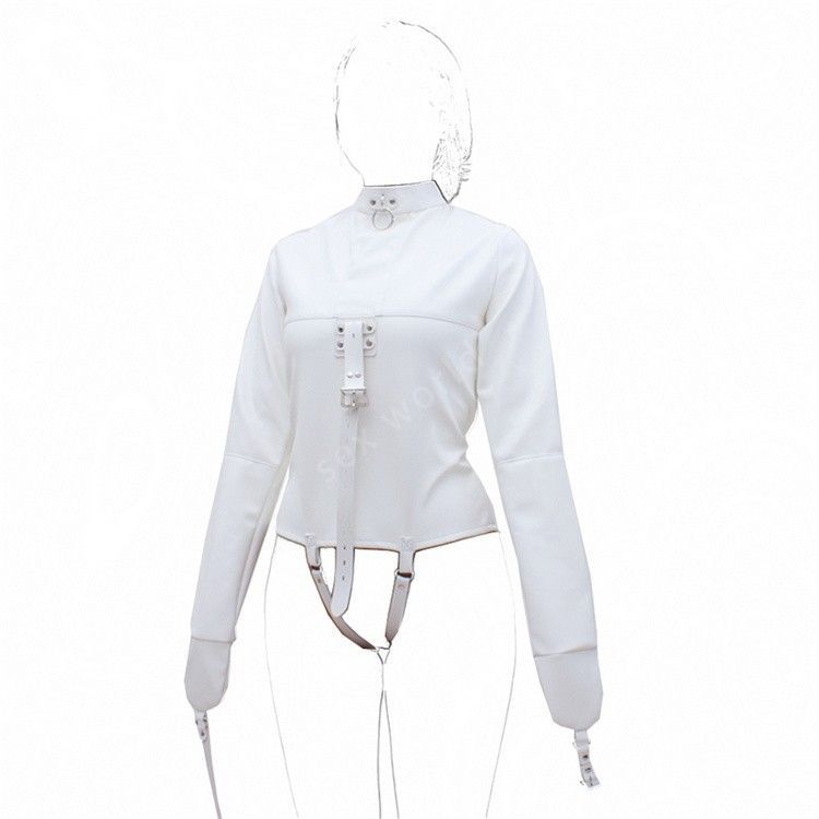 Adjustable Straitjacket Body Harness – Leather BDSM Restraints in Multiple Colors