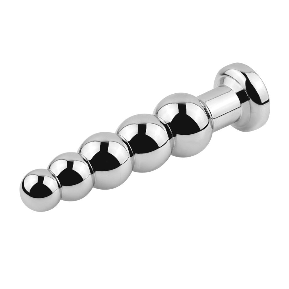 Silver Metal Anal Plug - Iron Tree Design for Sensual Stimulation