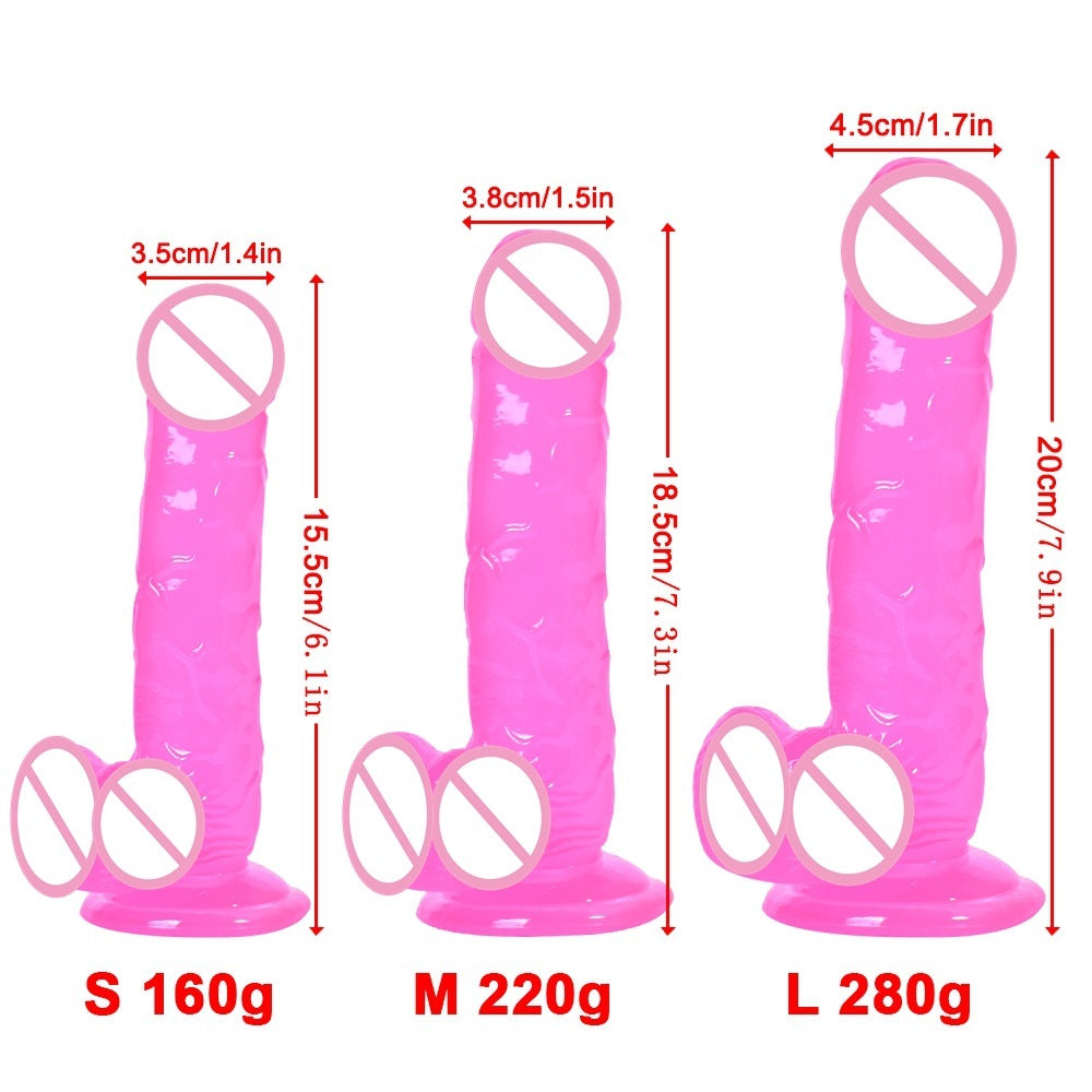 Jelly Clear Crystal Cannon Machine Female Supplies