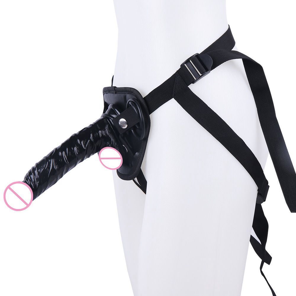 Big Swing Simulation Toy Set – Wearable Leather Pants with Realistic PVC Penis for Women