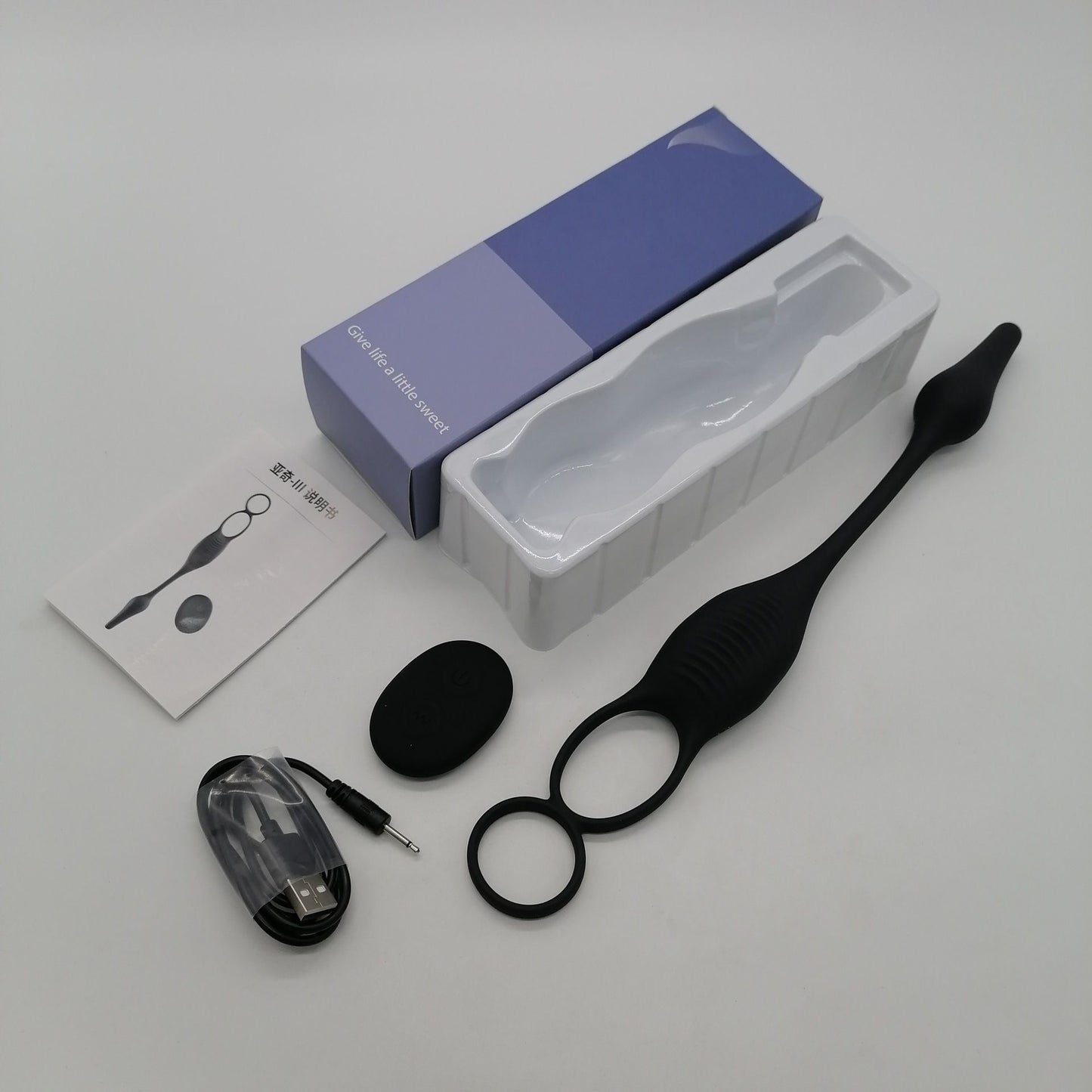 Wearable Prostate Massager with Remote Control – Double Stimulation, Vibration, and Horseshoe Ring Design