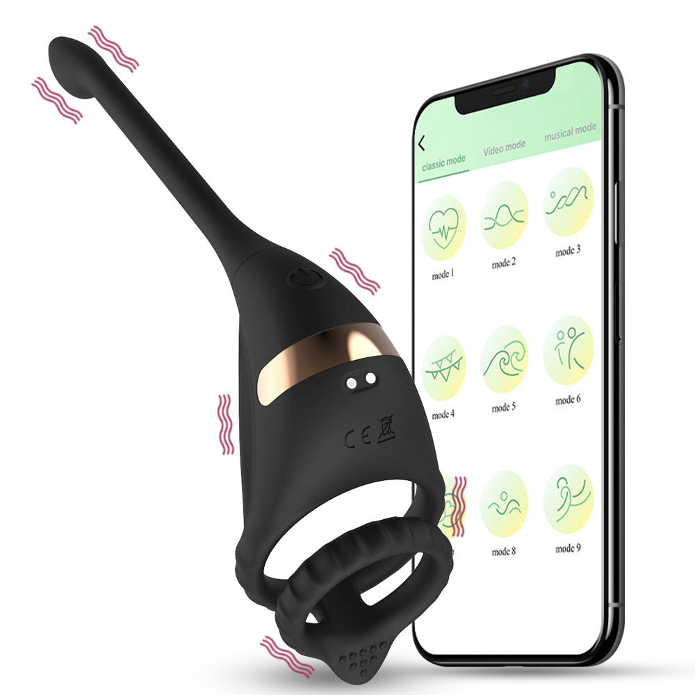 APP Remote Control Double Ring Silicone Butt Plug – Versatile Pleasure Device