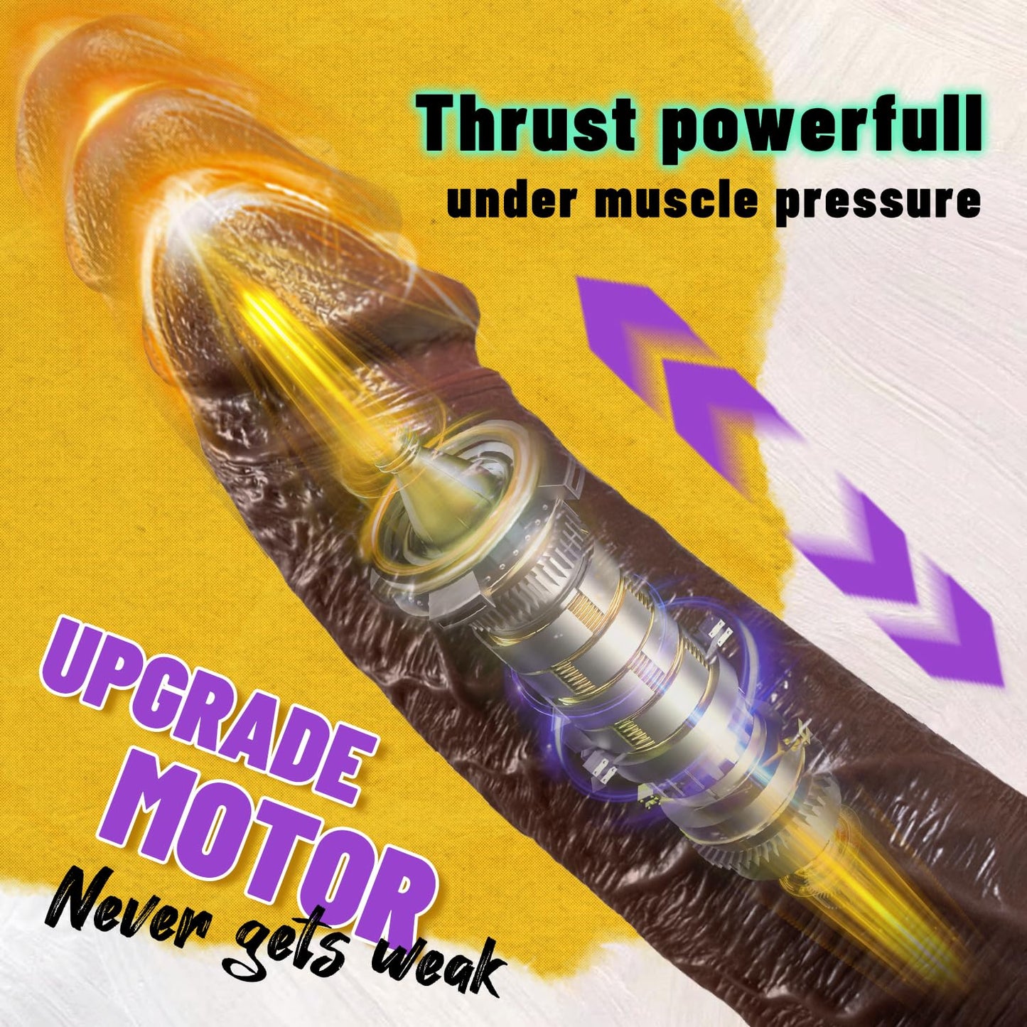 Lubisey 10.43" Large Thrusting Vibrating Dildo, Realistic Big Dildo Vibrator with 6 Thrust Speeds & 10 Vibrations, G Spot Sex Toy for Men and Women with Suction Cup Massive Dildo for Anal and Vagina