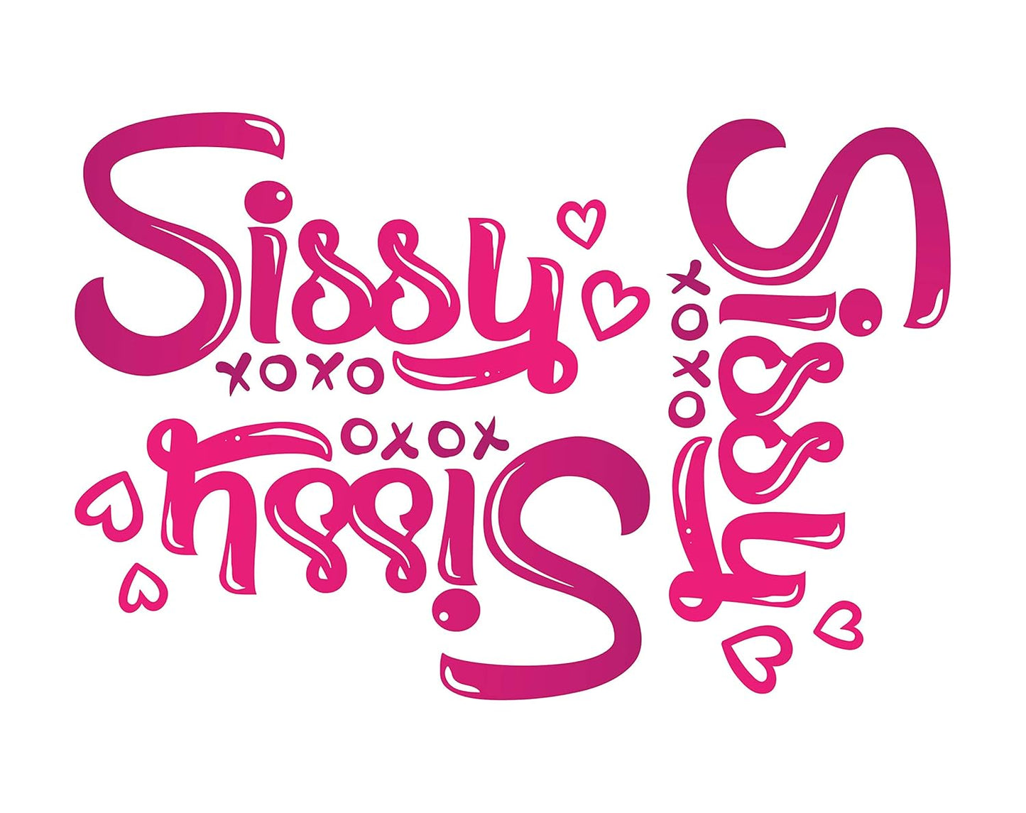 3 x Sissy Temporary Tattoo Sexy Kinky Sticker