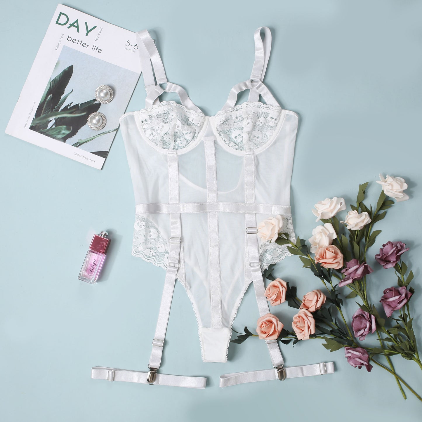 Lace Nightclub Bodysuit – Sexy Erotic Jumpsuit for Women (Butt Lift & Body Sculpting)