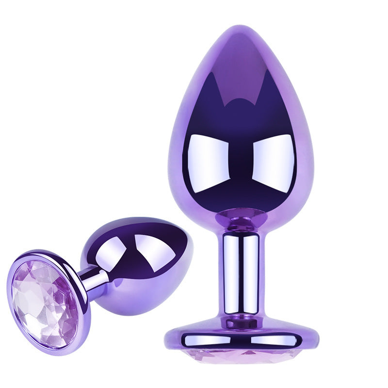 Luxurious Gem-Crowned Aluminum Anal Plug