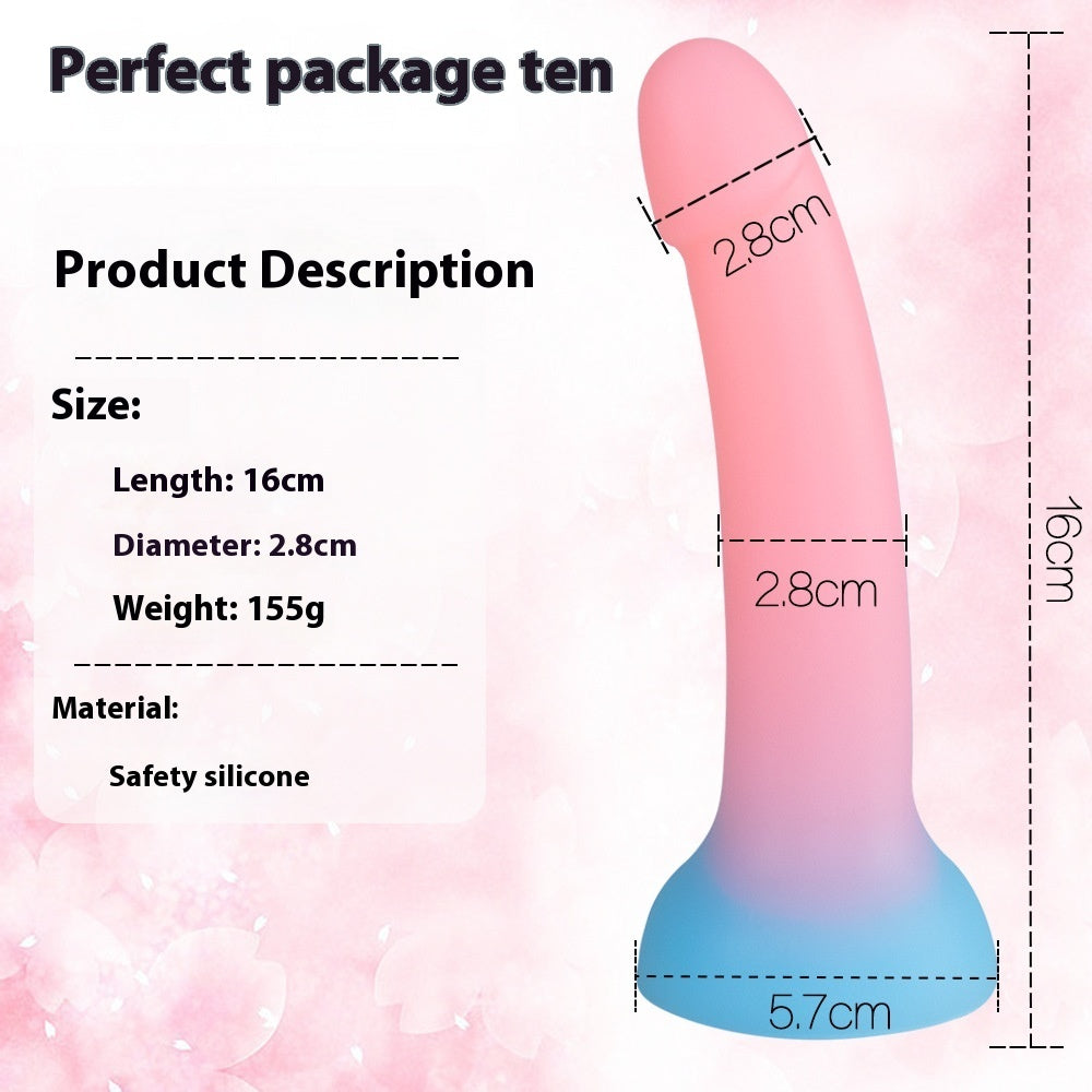 Fluorescent Small Butt Plug - Soft Simulation Silicone, Luminous Colors