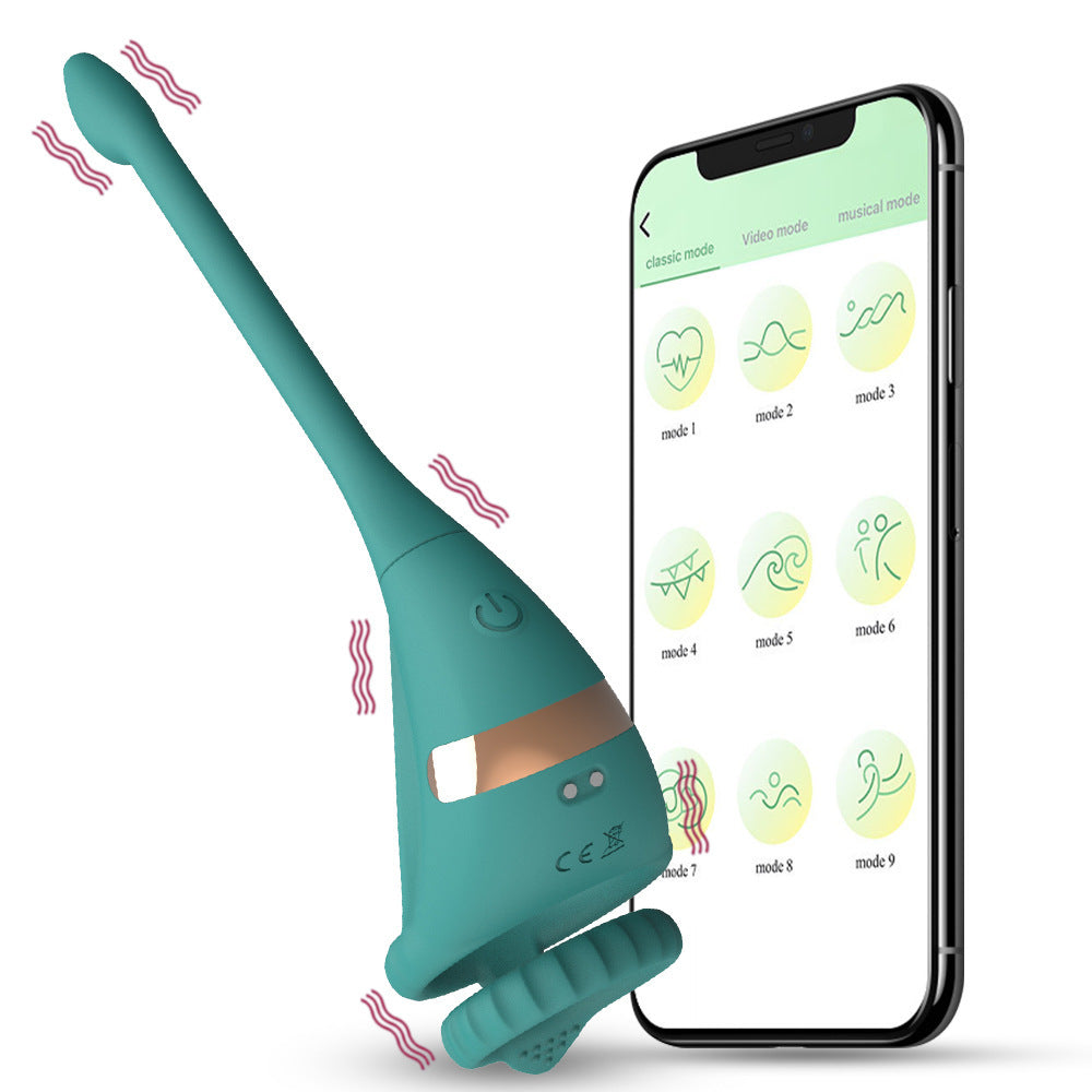 APP Remote Control Double Ring Silicone Butt Plug – Versatile Pleasure Device