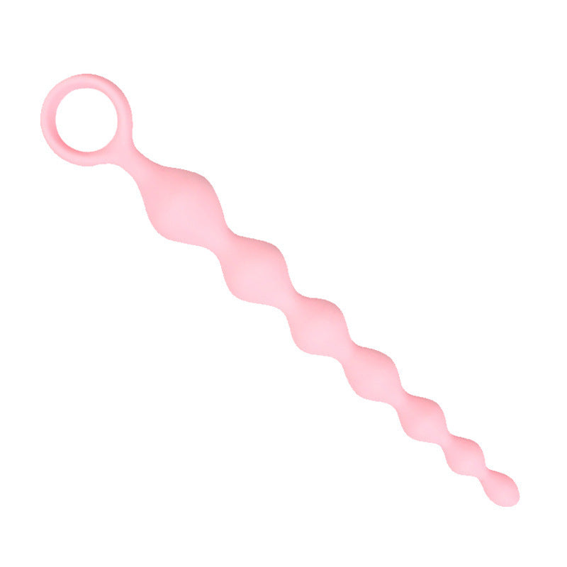 Silicone Butt Plug with Pull Beads – Anal Dilatation Device for Men and Women, Available in 4 Colors