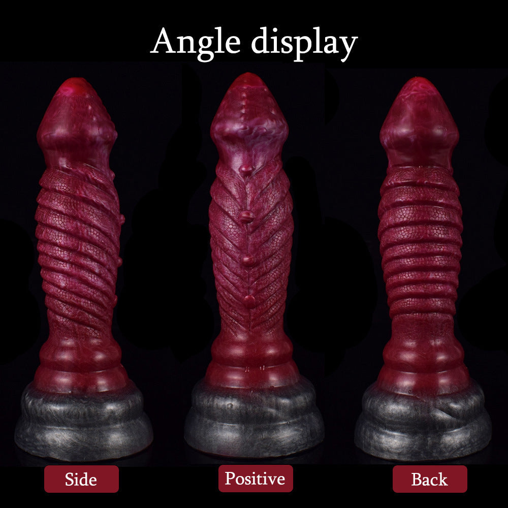 Irregular Colored Dildo & Anal Plug – Animal-Inspired Silicone Masturbator