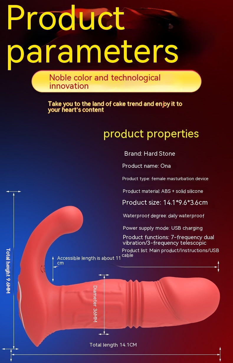 Automatic Retractable Vibration Toy – Electric Silicone Vibrator