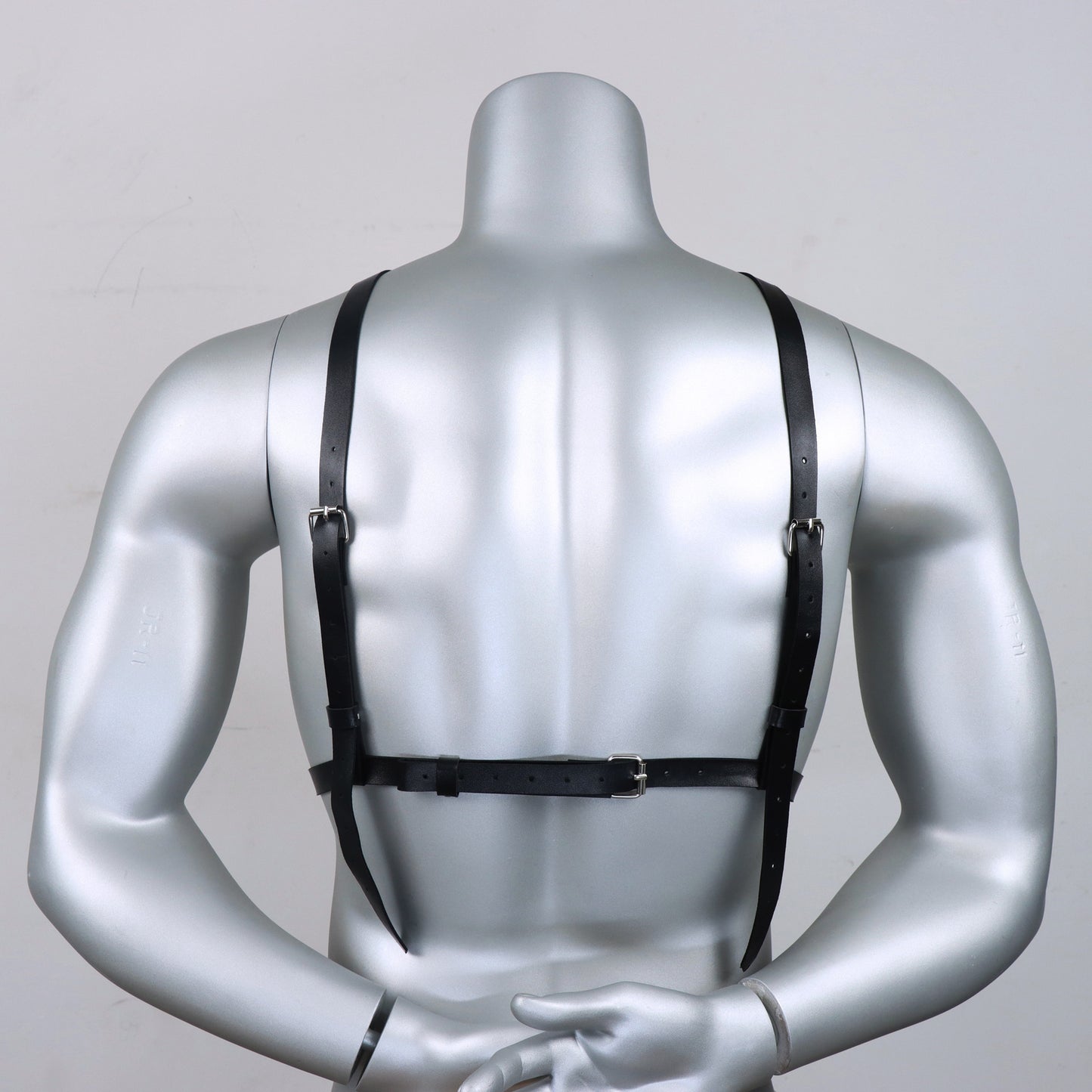Men's PU Leather Bondage Uniform – Nightclub Style SM Underwear for Discipline Play