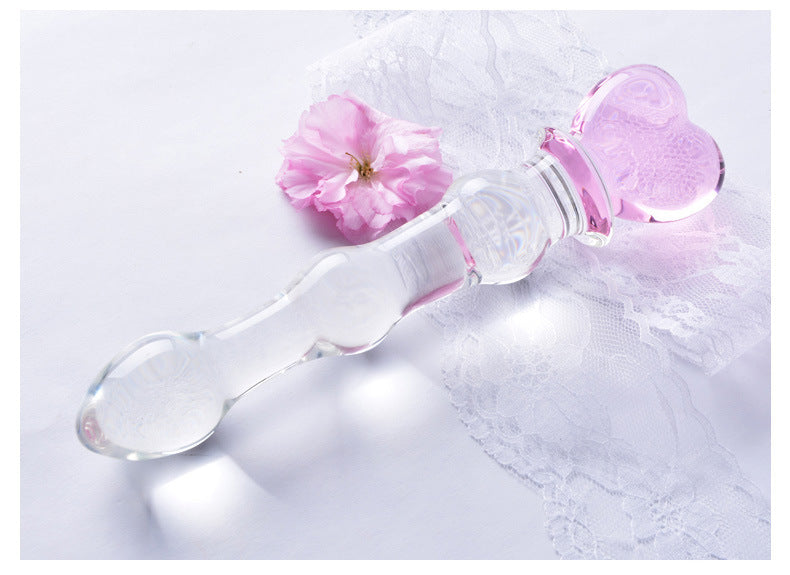 Love Glass Gourd Plug – High Borosilicate Glass, Health Care and Erotic Massage Series