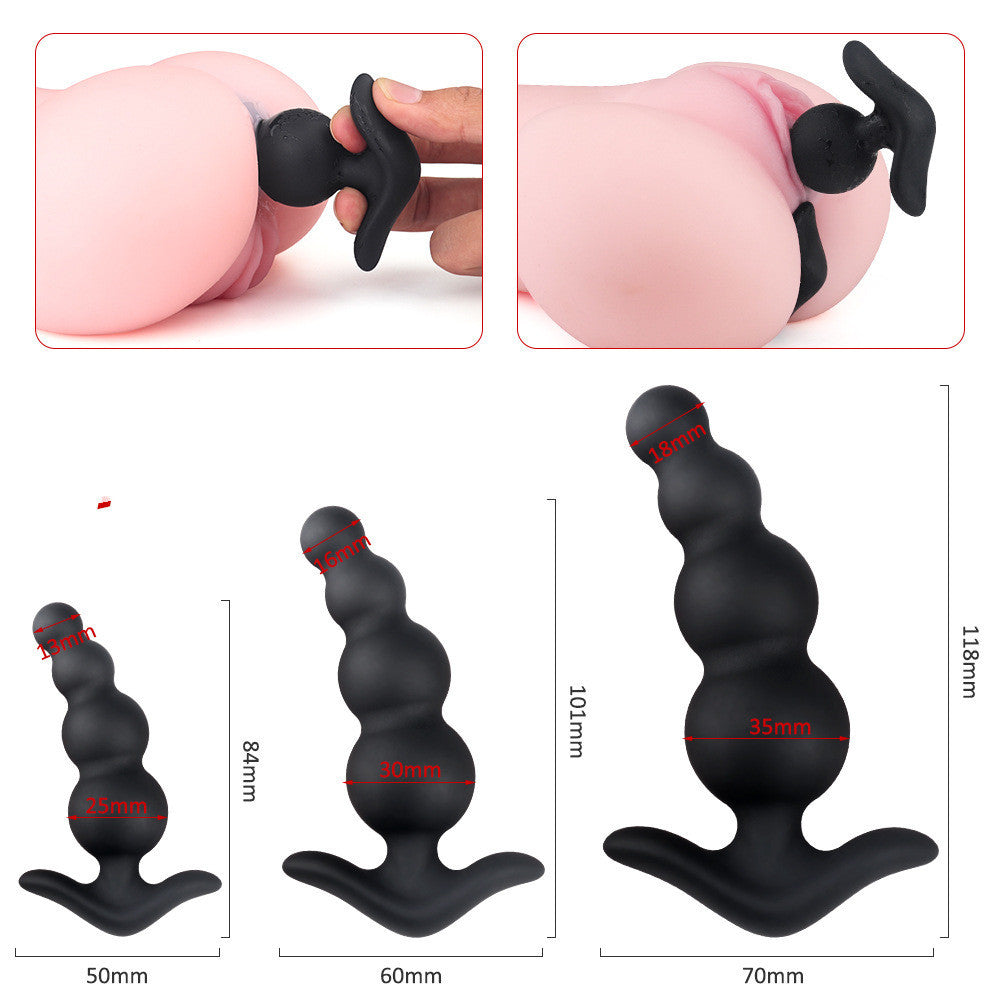 Ball Silicone Anal Plug Set – 3-Piece Relaxation & Leisure Supplies
